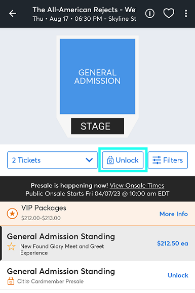 How do presales work? – Ticketmaster Help